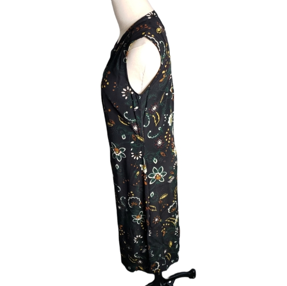 Midi Skeeveless Summer Marks & Spencer Floral Viscose Shift Dress UK size 10 - Picture 3 of 6
